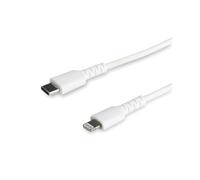 StarTech.com Câble USB-C vers Lightning Blanc Robuste 1m - Câble de Charge/Synchronistation USB Type C vers Lightning Fibre Aram