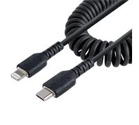 StarTech.com Câble USB-C vers Lightning de 1m - Adaptateur USB C vers Lightning Noir Certifié Mfi, Gaine Durable en TPE - Câble USB Type-C vers Lightning - Chargeur USB-C vers Iphone/lightning Très Ré