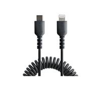 StarTech.com Câble USB-C vers Lightning de 50cm - Adaptateur USB C vers Lightning Noir Certifié Mfi, Gaine Durable en TPE - Câble USB Type-C vers Lightning - Chargeur USB-C vers Iphone/lightning Très Résistant