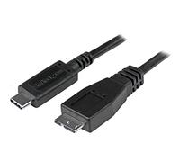 StarTech.com USB C to Micro USB Cable 0.5m - USB 3.1 Type C to Micro USB Type B Cable - Micro USB 3.1 to USB-C - Thunderbolt 3 Compatible (USB31CUB50CM) - Câble USB de type-C - 24 pin USB-C pour Micro-USB de type B - 50 cm