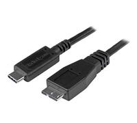 StarTech.com Câble USB-C vers Micro USB-B de 1m, USB 10Gbps, Cordon de Données, 3A, Câble de Transfert de Données USB C vers Micro-B
