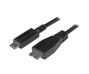StarTech.com Câble USB-C vers Micro USB-B de 50cm, USB 10Gbps, Cordon de Données, 3A, Câble de Transfert de Données USB C vers Micro-B