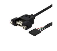 StarTech.com Câble USB Montage sur Panneau A Femelle vers Header Carte Mère A Interne Femelle - 91 cm (USBPNLAFHD3)