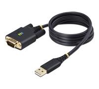StarTech.com 3ft (1m) USB to Serial Adapter Cable, Interchangeable DB9 Screws/Nuts, COM Retention, USB-A to DB9 RS232, FTDI IC, Level-4 ESD Protection, Windows/macOS/ChromeOS/Linux - Rugged TPE Construction (1P3FFCB-USB-SERIAL) - câble USB / série - USB p