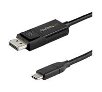 StarTech.com Câble USB Type-C vers DisplayPort 1.4 (bidirectionnel) - 1 m - Câble DisplayPort - USB-C (M) pour DisplayPort (F) - USB 3.1 / Thunderbolt 3 / DisplayPort 1.4 - 1 m - actif, support...