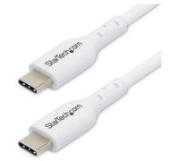 StarTech.com - Câble USB - USB-C (M) pour USB-C (M) - USB 2.0 - 3 A - 1 m - USB Power Delivery (60W) - blanc (pack de 2)