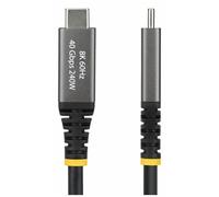 StarTech.com - Câble USB - USB-C (M) pour USB-C (M) - USB4 / Thunderbolt / DisplayPort 2.1 - 2 m - actif, support pour 8K60Hz, support pour 4K240Hz, gamme de puissance étendue (EPR), débit de transfer