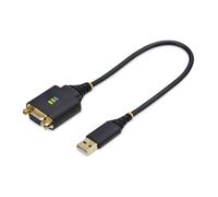 StarTech.com Câble USB vers Null Modem Série de 30cm, COM Retention, FTDI, USB-A