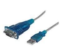 StarTech Câble adaptateur USB vers série DB9 RS232 ICUSB232V2 – Mâle/Mâle 43 cm USB 2.0 Gris
