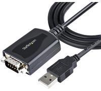Startech.Com Câble Usb Vers Rs232 De 1M - Câble Convertisseur Usb Vers Rs232 Db9 Mâle Avec Rétention Port Com - Adaptateur Usb Vers Série Pour Plc/Imprimante/Scanner, Windows/Mac (1P3Fpc-Usb[Q2352]