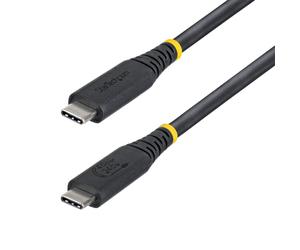 StarTech.com Câble USB4 de 1m, 40 Gbps, Câble USB-C Certifié USB-IF, 240 W PD, 8K 60Hz/4K 240Hz DP2.1 DP40, Gaine TPE, Compatible Thunderbolt 4 - Cord