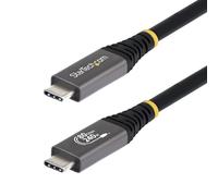 StarTech.com Câble USB4 de 1m, 80 Gbit/s, Câble USB-C Certifié USB-IF, 240 W PD, 8K 120 Hz/4K 240 Hz DP2.1 DP80, Gaine en TPE, Compatible Thunderbolt