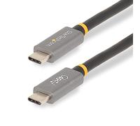 StarTech Câble USB4 CC1M-40G - USB-IF certifié, 40 Gbps, 1 m, 100W PD, compatible Thunderbolt 4/3