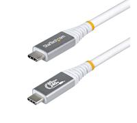 StarTech.com Câble USB4 de 50cm, 80 Gbps, Câble USB-C Certifié USB-IF, 240W PD, 8K 120Hz/4K 240Hz DP 2.1, Compatible TB 4 - Blanc