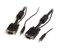 StarTech.com Câble vidéo coaxial pour écran VGA haute résolution 2 m avec audio HD15 M/M