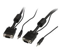 StarTech.com Câble vidéo coaxial pour ecran VGA haute resolution 5 m avec audio HD15 M/M