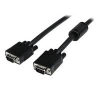 StarTech.com Câble vidéo VGA coaxial pour écran haute résolution de 3 m - HD15 vers HD15 M/M - Câble VGA - HD-15 (VGA) (M) pour HD-15 (VGA) (M) - 3 m - moulé, vis moletées - noir Noir G