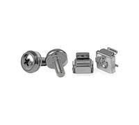 StarTech.com CABSCREWM5 - Kit de 50 Vis M5 et Écrous Cage Argent pour Montage en Rack Serveur - Dimensions du colis 120x222x25mm
