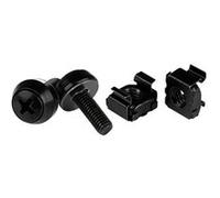 StarTech.com Kit vis et écrous cage M5 CABSCREWM5B – Pack de 50 M5x12 mm Noir