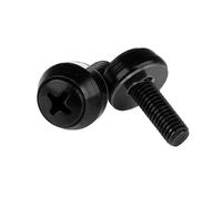 StarTech.com CABSCREWSB : Vis de Montage M5 x 12 mm, Tête Bombée Noire, Acier, Paquet de 50, Conforme CE, TAA, RoHS, REACH