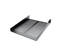 StarTech.com CABSHELF22V Étagère Rack 2U 19" Acier Noir Ventilé 22.6kg (50lbs) 482.7x55.9x88mm Profondeur 22" Conforme CE, TAA, RoHS