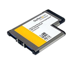 StarTech.com Carte adaptateur ExpressCard/54 vers 2 ports USB 3.0 (5Gbps) avec support UASP (ECUSB3S254F)