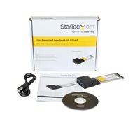 StarTech.com Carte Adaptateur ExpressCard vers 2 Ports USB 3.0 avec Support UASP