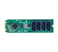 StarTech.com 4-Port M.2 to SATA Adapter Card, M.2 PCIe 3.0 to SATA HDD/SSD Expansion Card, ASM1064 Chipset, M.2 NVMe to 4x HDD/SSD for Windows/macOS/Linux - adaptateur d'interface - SATA - M.2 Card