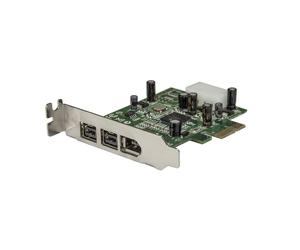 StarTech.com Carte adaptateur PCI Express vers 3 ports FireWire - Faible encombrement - 800 et 400