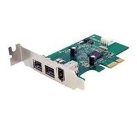 StarTech.com Carte adaptateur PCI Express vers 3 ports FireWire - Faible encombrement - 800 et 400 (PEX1394B3LP) - Adaptateur FireWire - PCIe profil bas - FireWire 800 - 2 ports + 1 x FireWire