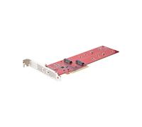 StarTech.com Carte Adaptateur PCIe 4.0 x8/x16 vers Double M.2 NVMe/AHCI SSD, 7.8Gbps par Disque, Bifurcation Requise, Compatible Windows/Linux