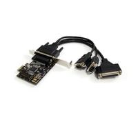 StarTech Carte combo série/parallèle PCIe 2S1P - 2x RS-232 + 1 parallèle - câble de dérivation