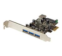 Startech.com carte contrôleur pci express à 4 ports usb 3.0 - 3 extern