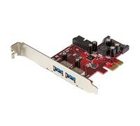 Carte contrôleur PCI Express à 4 ports USB 3.0 - 2 externes 2 internes - Adaptateur PCIe avec alimen