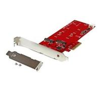 StarTech.com Carte contrôleur PCI Express pour 2 SSD M.2 NGFF - Adaptateur PCIe vers 2x SSD SATA III 6 Gb/s - Contrôleur de stockage - M.2 - M.2 Card / SATA 6Gb/s - PCIe 2.0 x2 - pour P/N: BNDTB10GI,