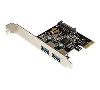 StarTech.com Carte contrôleur PCIe à 2 ports USB 3.0 (5Gbps) - Adaptateur PCI Express 2x USB Super Speed avec alimentation SATA (PEXUSB3S23)