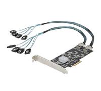 StarTech.com Carte Contrôleur SATA PCIe 8 ports - Carte Extension SATA PCI Express 6Gbps avec 4 Contrôleurs Hôte - Carte SATA PCIe - PCI-e x4 Gen 2 vers SATA III - SATA HDD/SSD