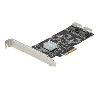 StarTech.com Carte Contrôleur SATA PCIe 8 ports - Carte Extension SATA PCI Express 6Gbps avec 4 Contrôleurs Hôte - Carte SATA PCIe - PCI-e x4 Gen 2 vers SATA III - SATA HDD/SSD