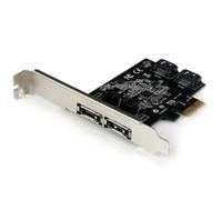 StarTech.com Carte d'interface 2 ports SATA III PCI Express - 2 x 7 broches femellesSerial ATA interne, 2 x 7 broches femellesSATA externe - PCI Express x1