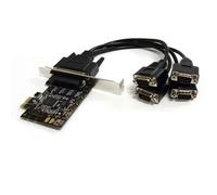 StarTech.com Carte d'interface PCI Express 4 ports série RS232 - PCI Express x1 - 4 x DB-9 mâle RS-232 série par câble - carte enfichable