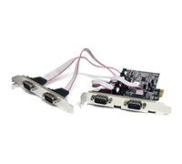 Carte pci express avec 4 ports db-9 rs232 - adaptateur pcie série - ua