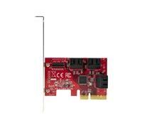 StarTech.com Carte PCI Express SATA 6 ports - Carte Contrôleur PCIe SATA - 6Gbps - ASM1166 Non-Raid - Convertisseur PCI Express 3.0 vers SATA - Connecteurs SATA Empilés - Carte d'Extension SATA