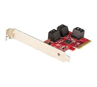 StarTech.com Carte PCI Express SATA 6 ports - Carte Contrôleur PCIe SATA - 6Gbps - ASM1166 Non-Raid - Convertisseur PCI Express 3.0 vers SATA - Connecteurs SATA Empilés - Carte d'Extension SATA