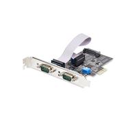 StarTech.com Carte PCIe 2 ports série RS-232/422/485 DB9, UART 16C1050, FIFO 256 o, Jusqu'à 921.6 Kbps, Windows/Linux, Support Bas Profil