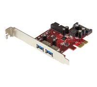 StarTech.com Carte PCIe 4 ports USB 3.0 - Alim. SATA