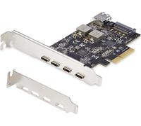 StarTech.com Carte PCIe 5 ports USB-C, USB 3.2 type C 10 Gbit, carte d'extension PCI Express USB C avec 4x USB-C et 1x USB-A interne, Windows/macOS/Linux