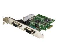 StarTech Carte PCI Express PEX2S1050 – 2 ports série DB9 RS232, UART 16C1050 – Profil bas