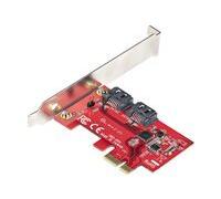 Startech.com carte pci express sata 2 ports - contrôleur pcie sata - 6
