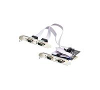 StarTech Carte série PCIe PS74ADF - 4 ports RS232/RS422/RS485, profil bas, DB9, UART 16C1050