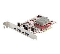 StarTech Carte PCIe USB PEXUSB312A2C2V 4 ports — 2x USB-C, 2x USB-A, 10 Gbps (USB 3.2/3.1 Gen 2)
